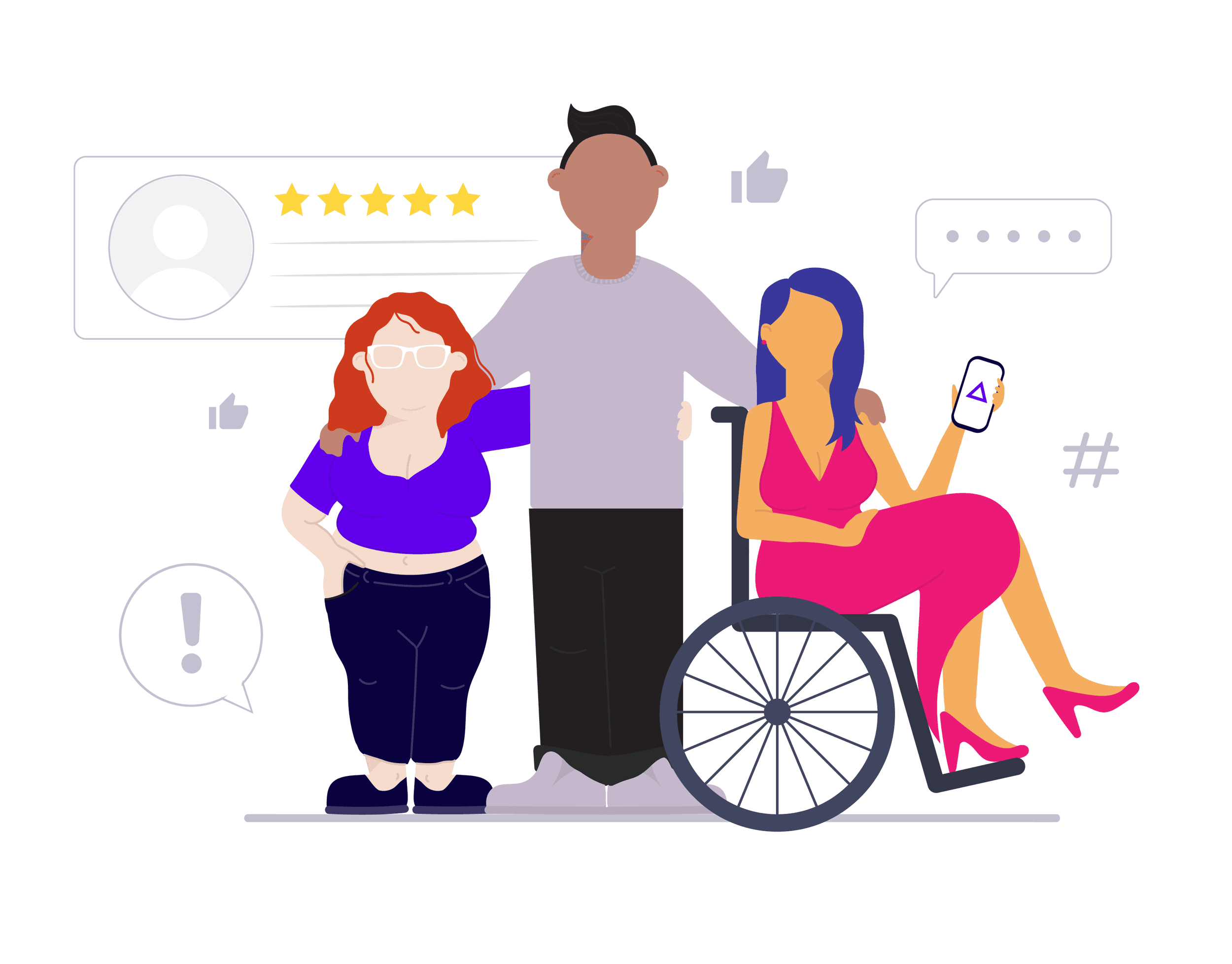 TRACE feedback illustration — original artwork by Elizabeth Rhodes